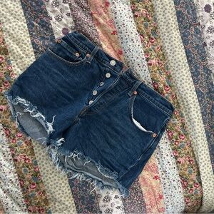 2 Pairs Levi's Dark Blue 501 Jean Shorts